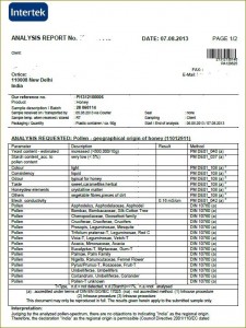 An example of pollen analysis_India